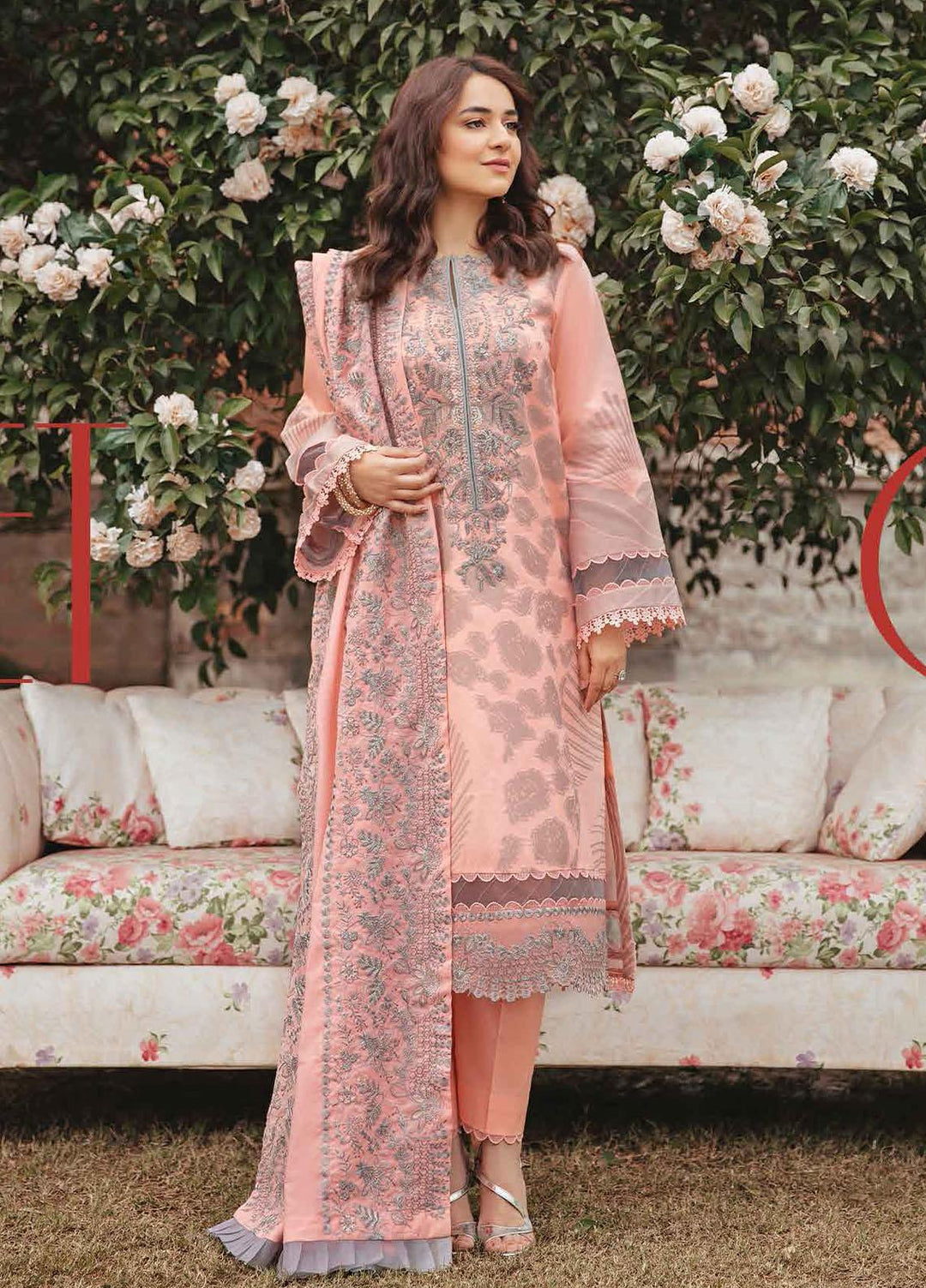 Rang Rasiya Embroidered Lawn Suits Unstitched 3 Piece RR22EL 03 Juliet - Summer Collection