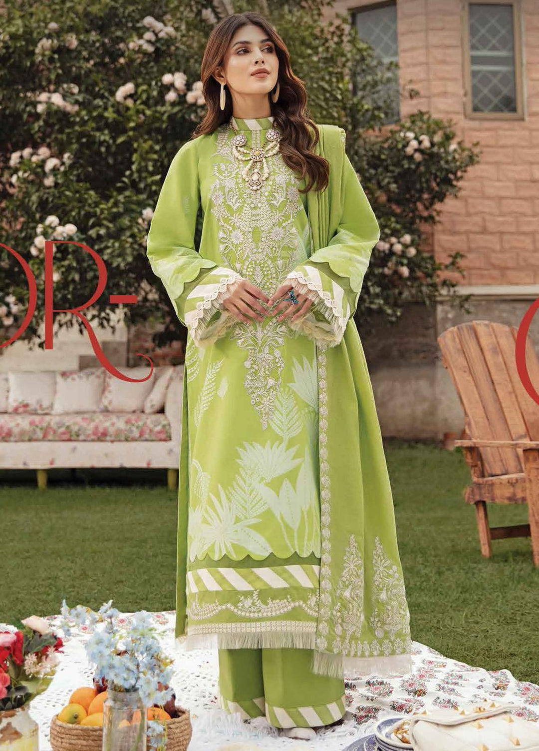 Rang Rasiya Embroidered Lawn Suits Unstitched 3 Piece RR22EL 04 Haworthia - Summer Collection