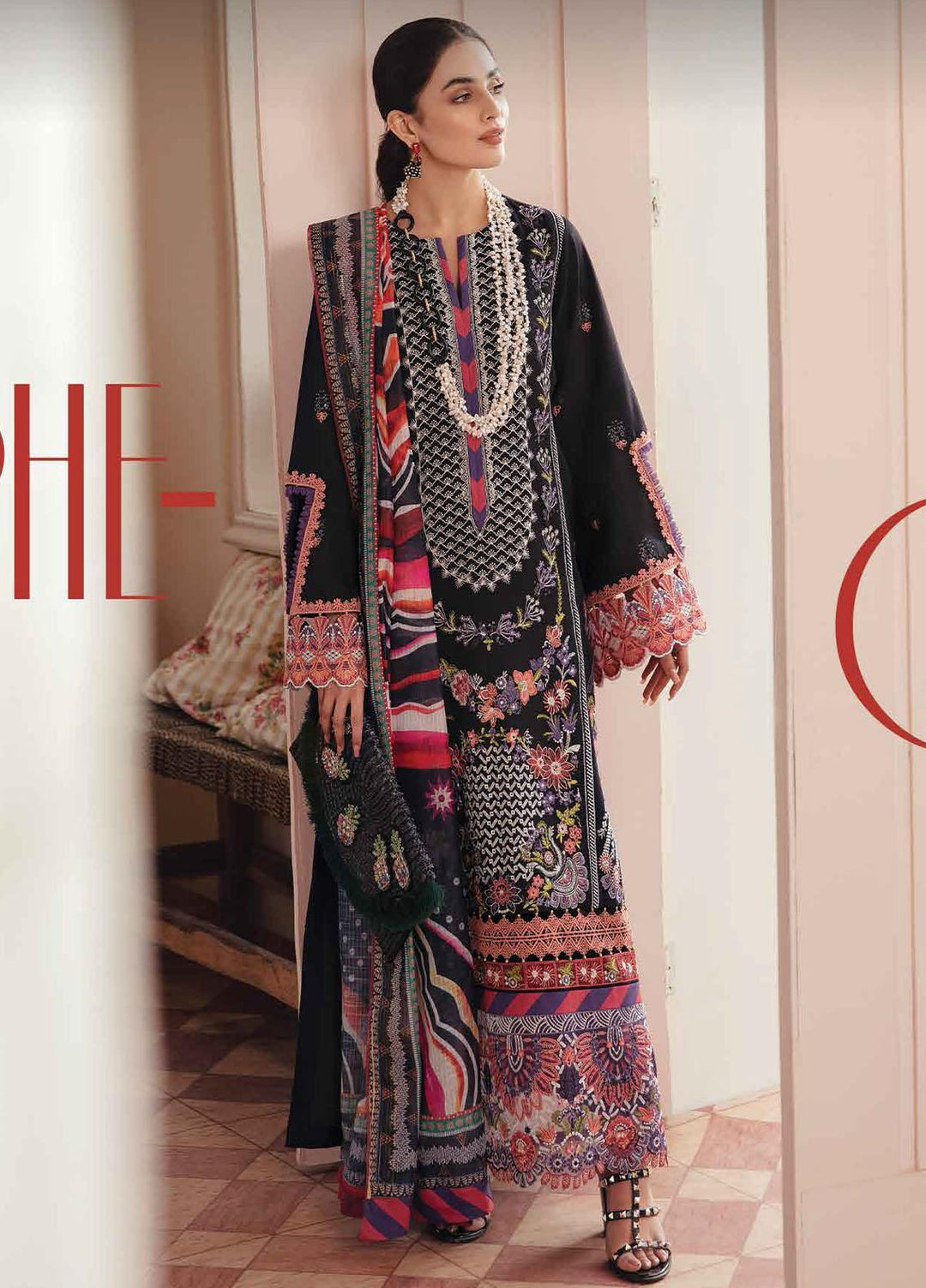 Rang Rasiya Embroidered Lawn Suits Unstitched 3 Piece RR22EL 06 Ophelia - Summer Collection