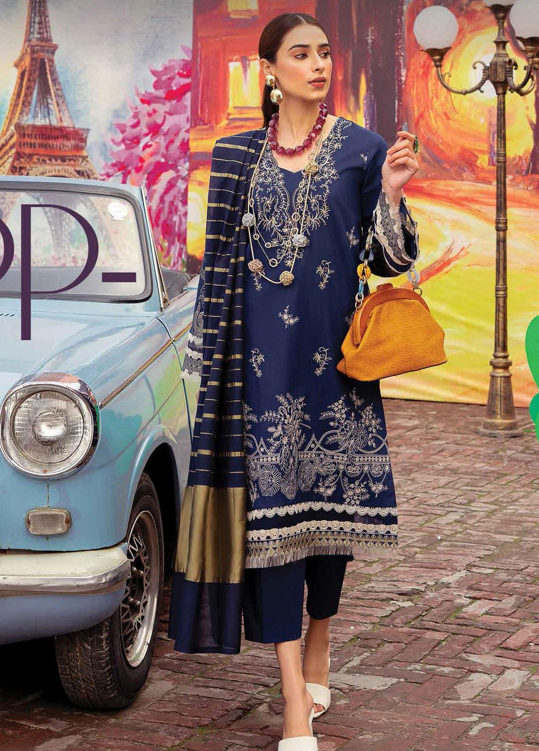 Lifestyle By Rang Rasiya Embroidered Lawn Suits Unstitched 3 Piece RR22LL 10 Sapphire - Summer Collection