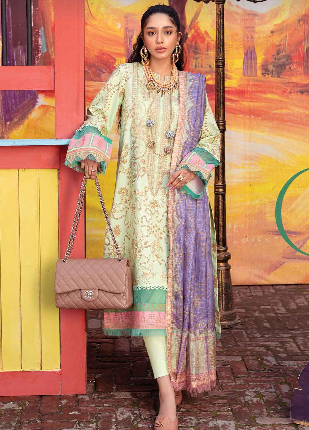 Lifestyle By Rang Rasiya Embroidered Lawn Suits Unstitched 3 Piece RR22PL 06 Talia - Summer Collection