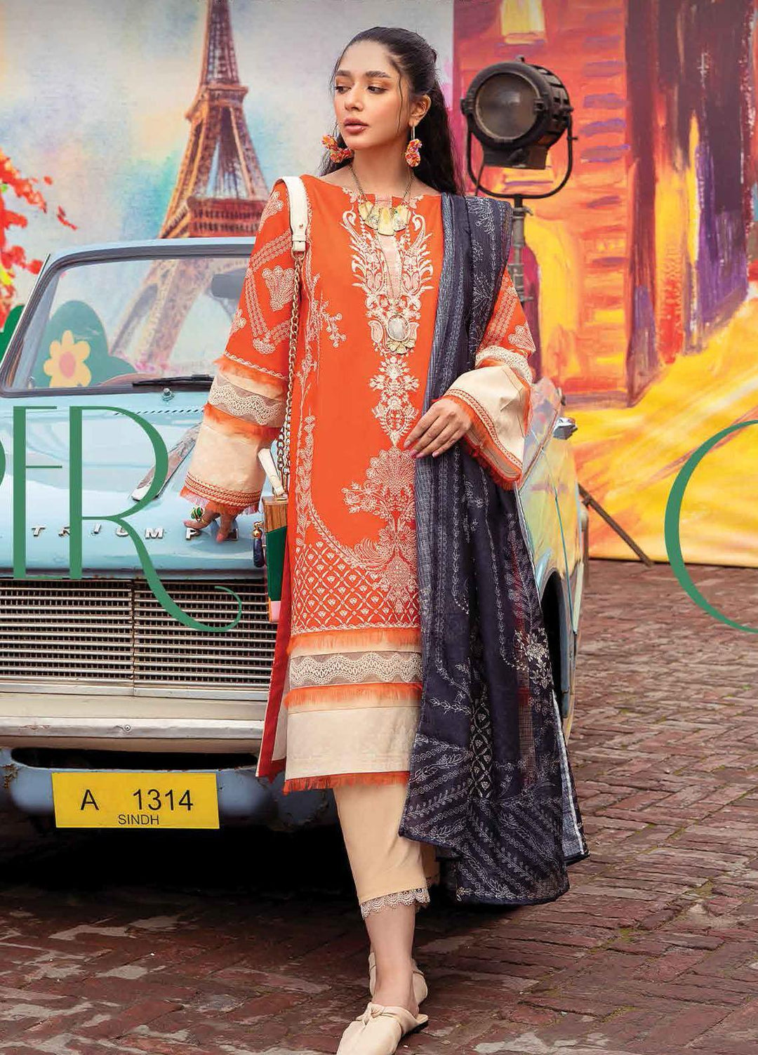 Lifestyle By Rang Rasiya Embroidered Lawn Suits Unstitched 3 Piece RR22PL 08 Harper - Summer Collection