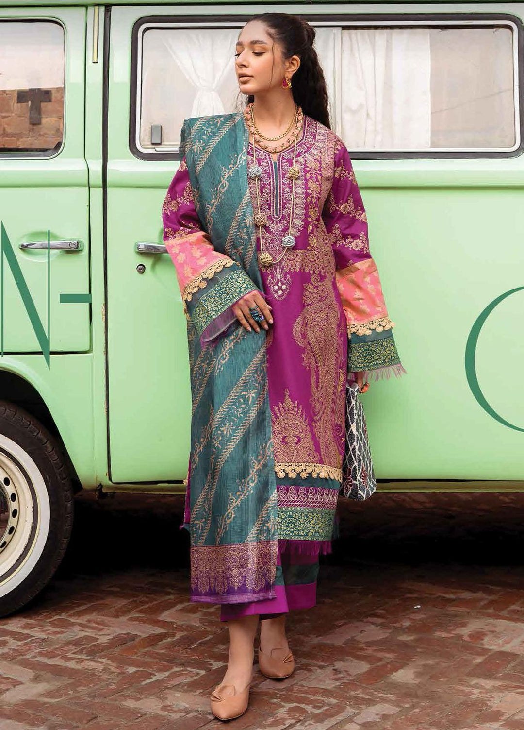 Lifestyle By Rang Rasiya Embroidered Lawn Suits Unstitched 3 Piece RR22PL 09 Monica - Summer Collection