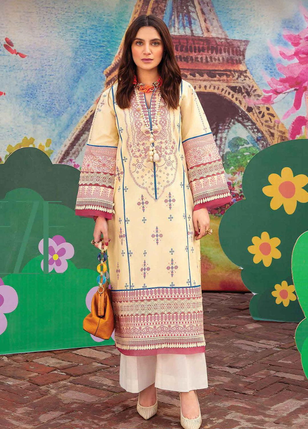 Lifestyle By Rang Rasiya Printed Lawn Unstitched Kurti RR22PL 15 Bay Breeze - Summer Collection