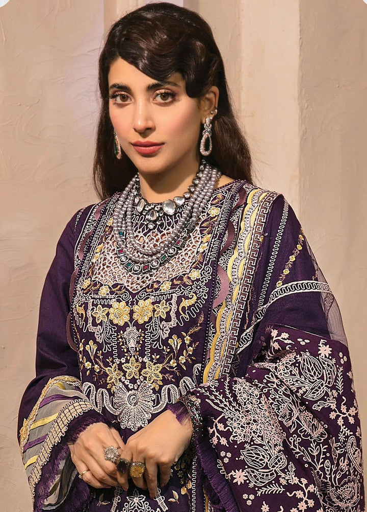 Mishri Si Yaadein By Rang Rasiya Embroidered Lawn Suits Unstitched 3 Piece RR22MY Crystal Galore 6A - Premium Collection