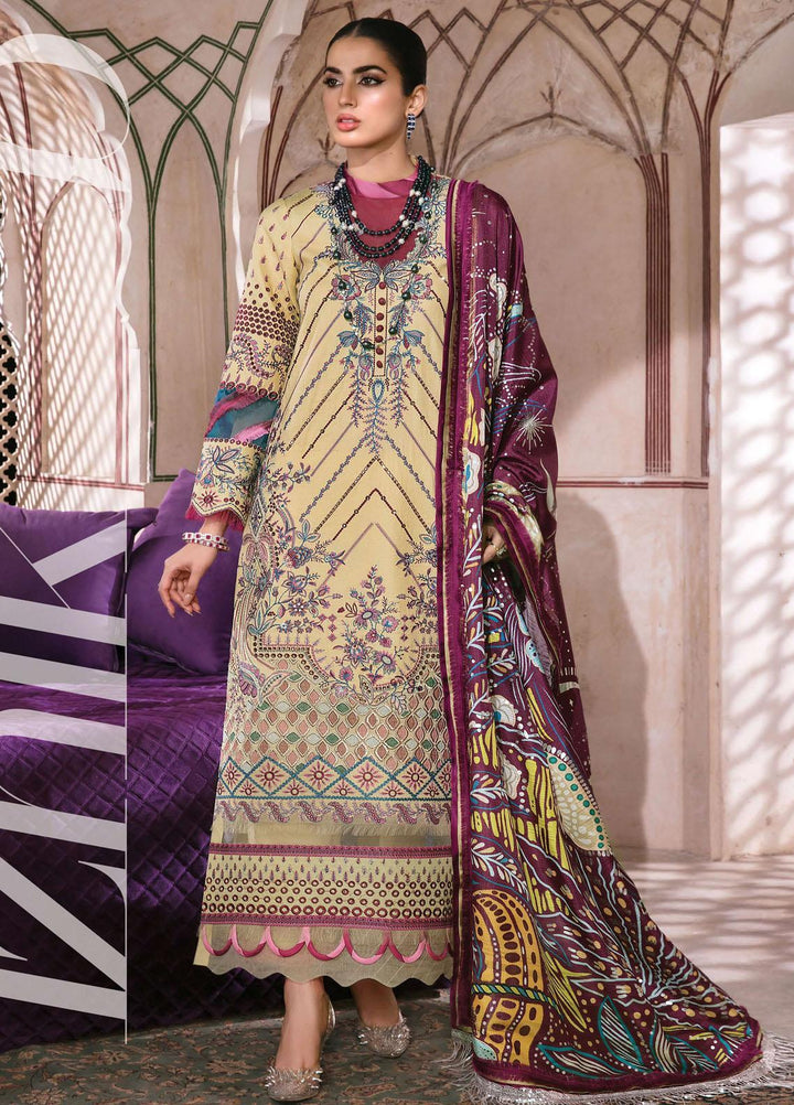 Mishri Si Yaadein By Rang Rasiya Embroidered Lawn Suits Unstitched 3 Piece RR22MY Iznik 1B - Premium Collection