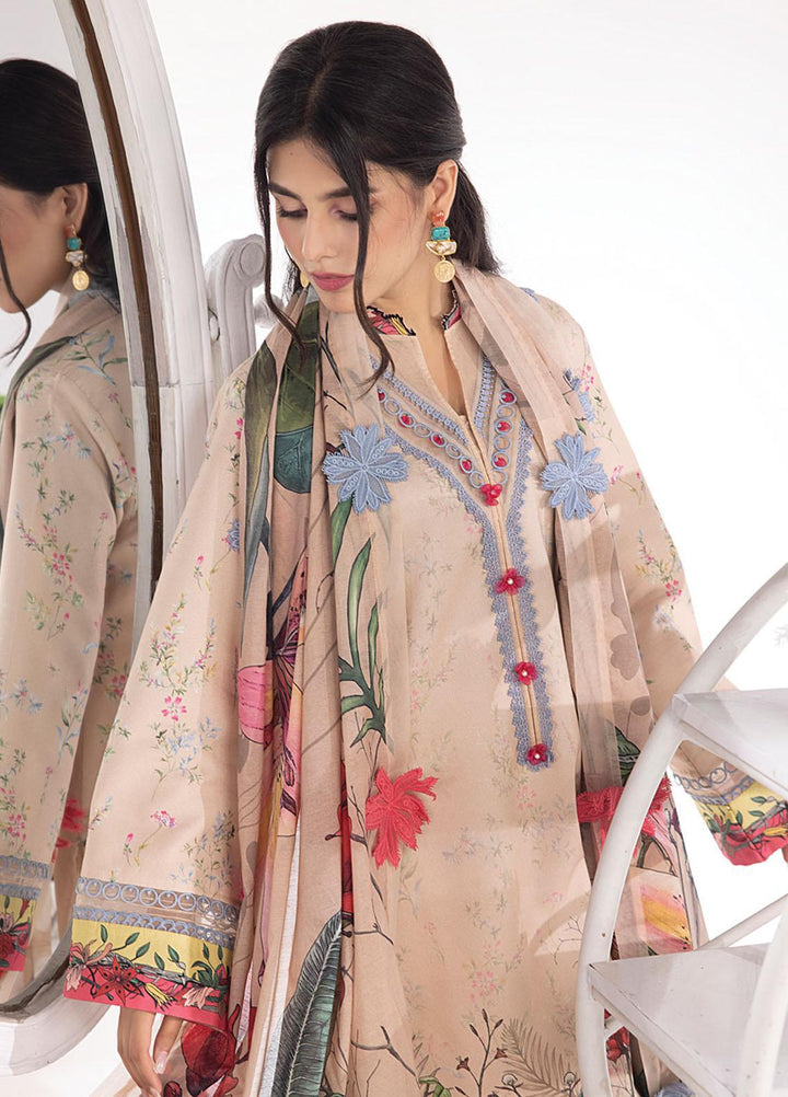 Rang Rasiya Printed Lawn Suits Unstitched 3 Piece RR23SB D-10 Blush - Summer Collection