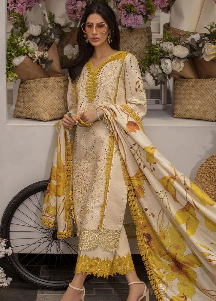 Rang Rasiya Embroidered Lawn Suits Unstitched 3 Piece RR23C Amani - Festive Collection