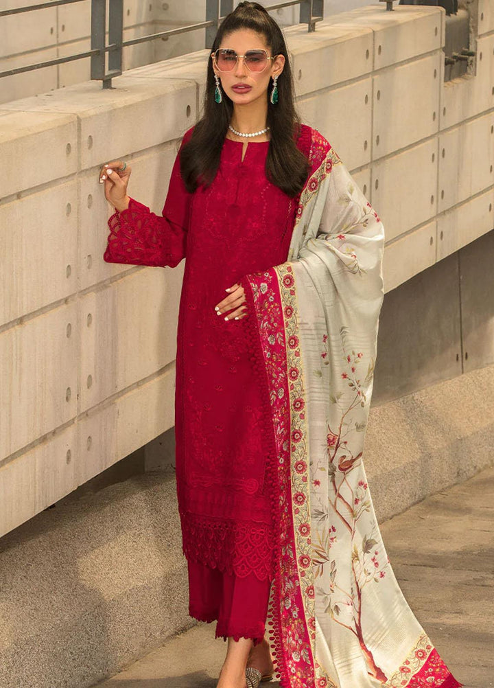 Rang Rasiya Embroidered Lawn Suits Unstitched 3 Piece RR23C Ayla - Festive Collection