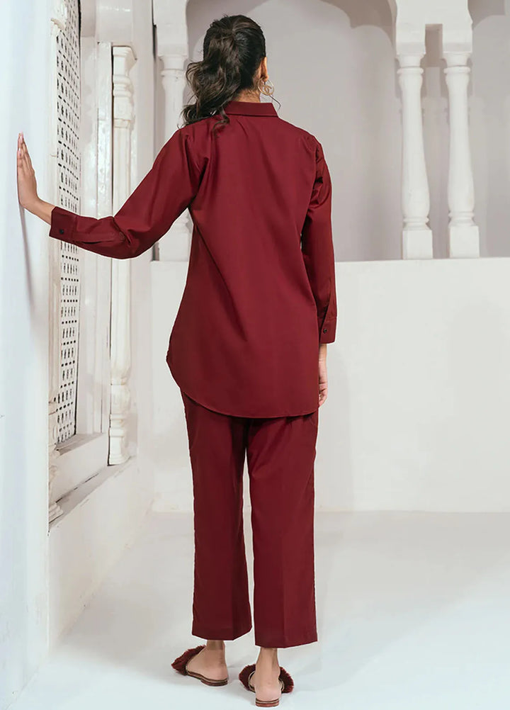 Rangeen Pret Casual Wash n Wear 2 Piece Suit Cherry Crush Co-Ord