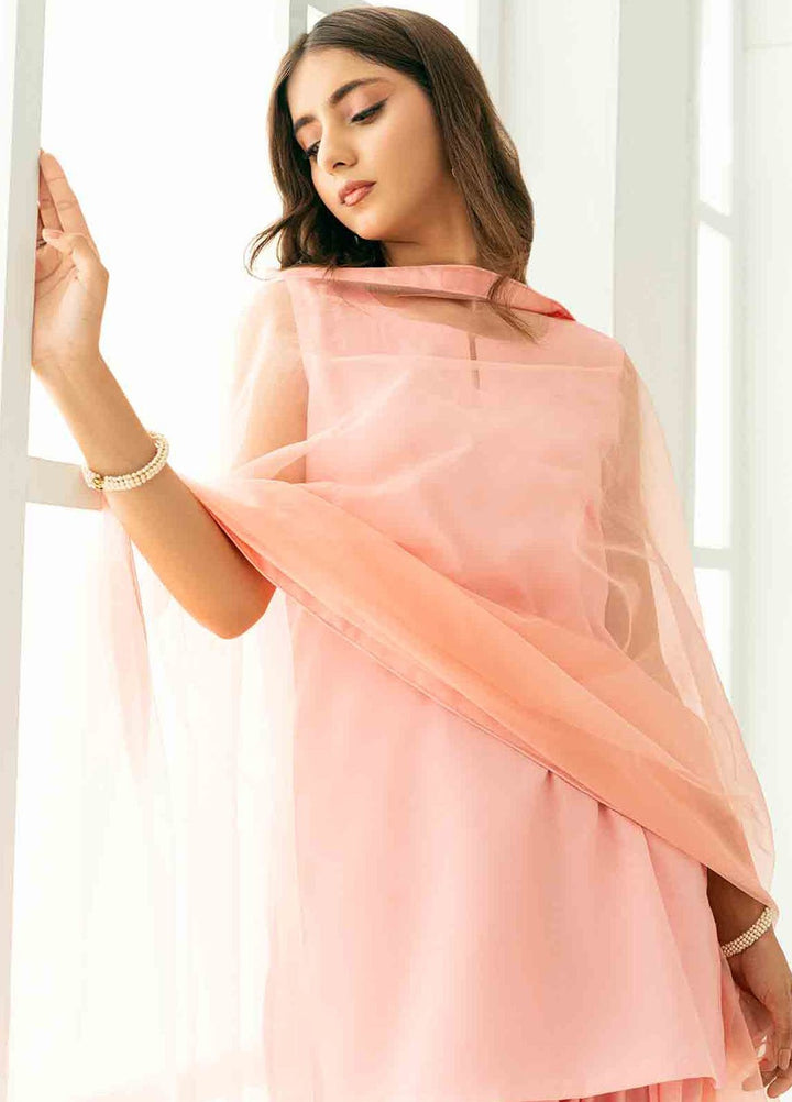 Rangeen Pret Dyed Raw Silk 3 Piece Amroze