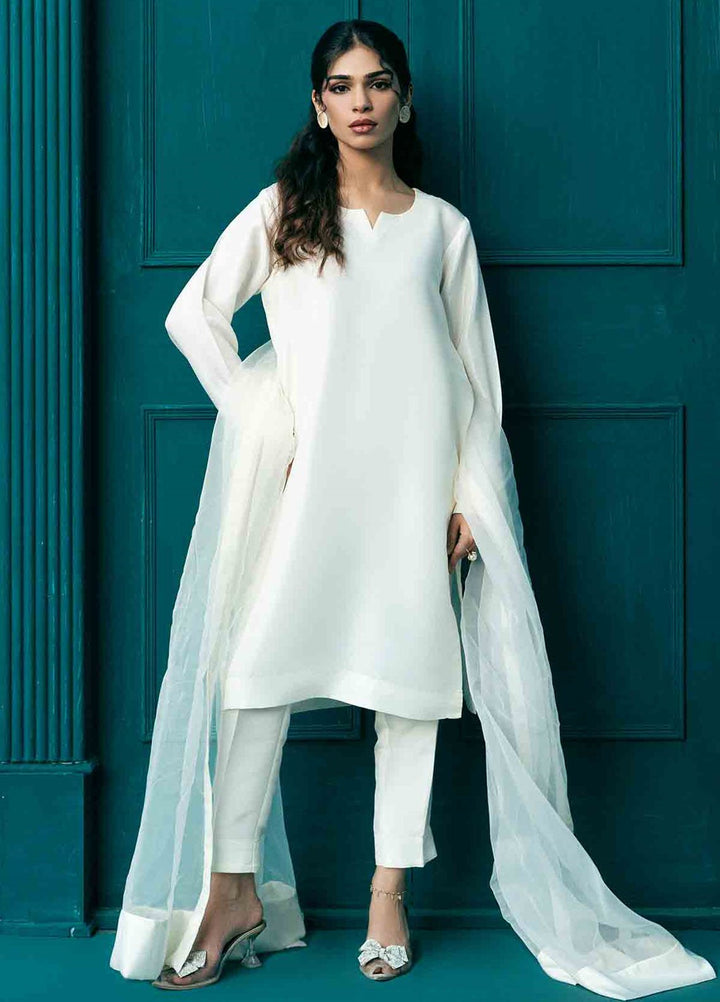 Rangeen Pret Dyed Raw Silk 3 Piece Chandni