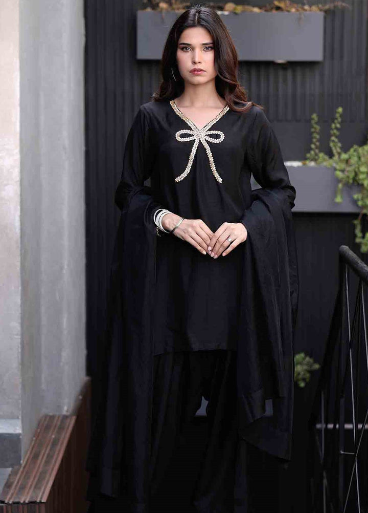 Rangeen Pret Dyed Raw Silk 3 Piece Maahi