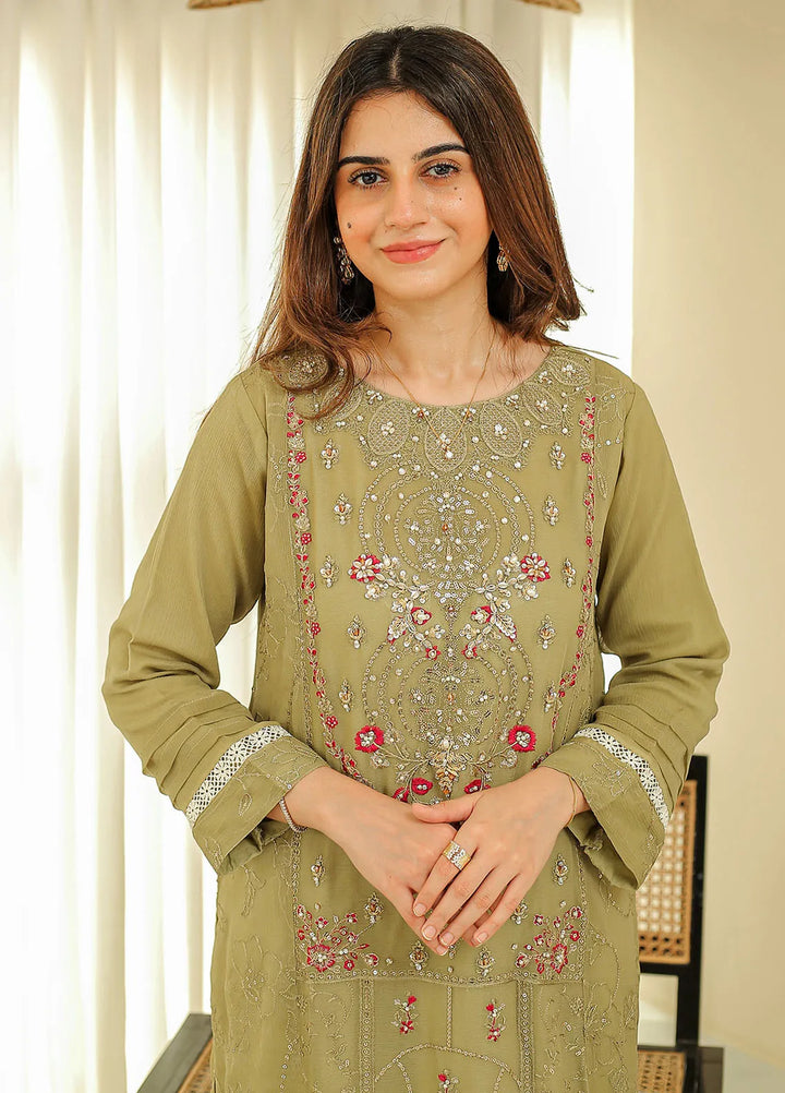 Rangeen Pret Embroidered Chiffon 3 Piece Suit Inara