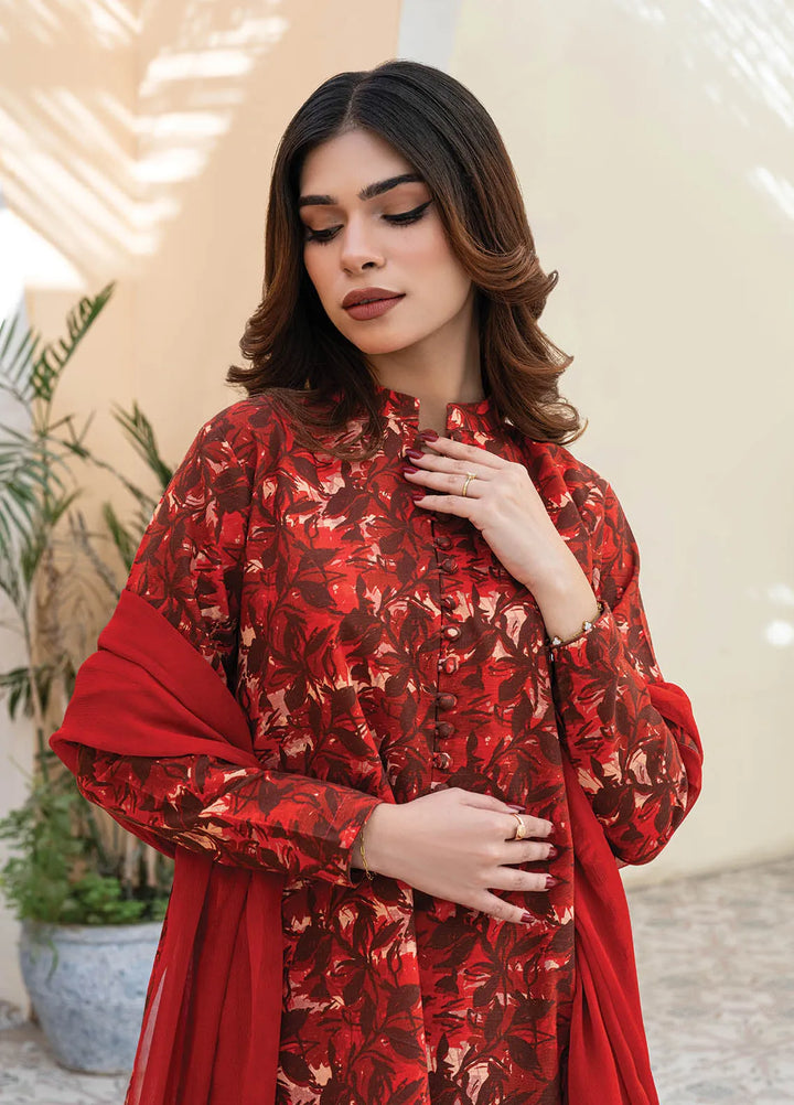 Rangeen Pret Printed Khaddar 2 Piece Suit Rustic Charm