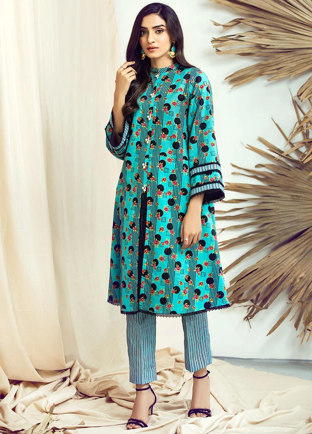 Rangoli by Ittehad Textiles Printed Lawn Suits Unstitched 2 Piece ITD21R 21425A-FRZ - Summer Collection