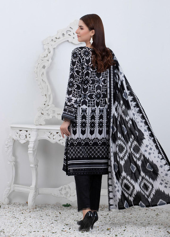 Rangreza By ZS Textiles Printed Lawn Suits Unstitched 3 Piece ZS21BW 01 - Black & White Collection