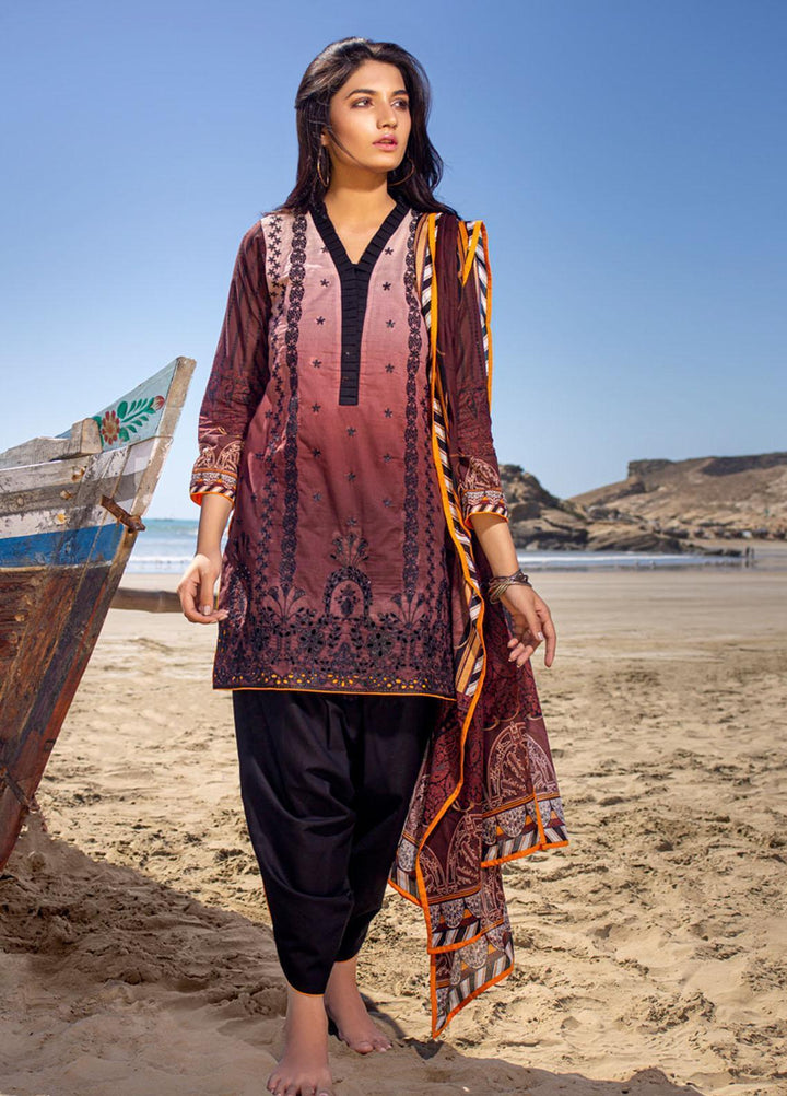 Ravishing by ZS Textiles Embroidered Lawn Unstitched 3 Piece Suit ZS21R 02 - Summer Collection