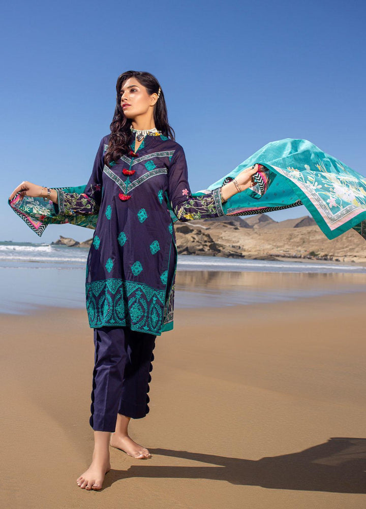 Ravishing by ZS Textiles Embroidered Lawn Unstitched 3 Piece Suit ZS21R 05 - Summer Collection