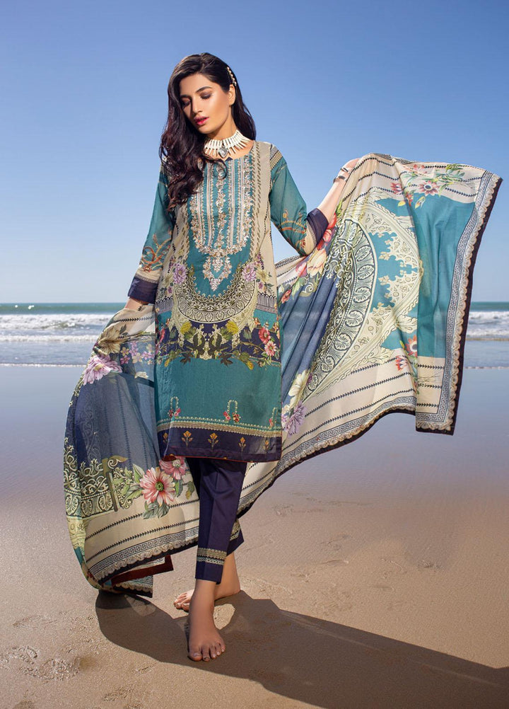 Ravishing by ZS Textiles Embroidered Lawn Unstitched 3 Piece Suit ZS21R 06 - Summer Collection