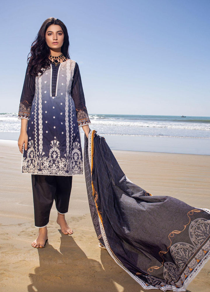 Ravishing by ZS Textiles Embroidered Lawn Unstitched 3 Piece Suit ZS21R 08 - Summer Collection