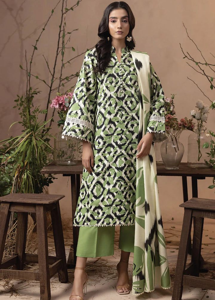 Raya by Humdum Printed Khaddar Suits Unstitched 3 Piece HD24RU D-11 - Winter Collection