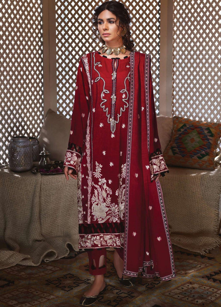 Rayon by Sifa  Embroidered  Suits Unstitched 3 Piece SF21RW SR21-06 Yarrow Twirl - Winter Collection