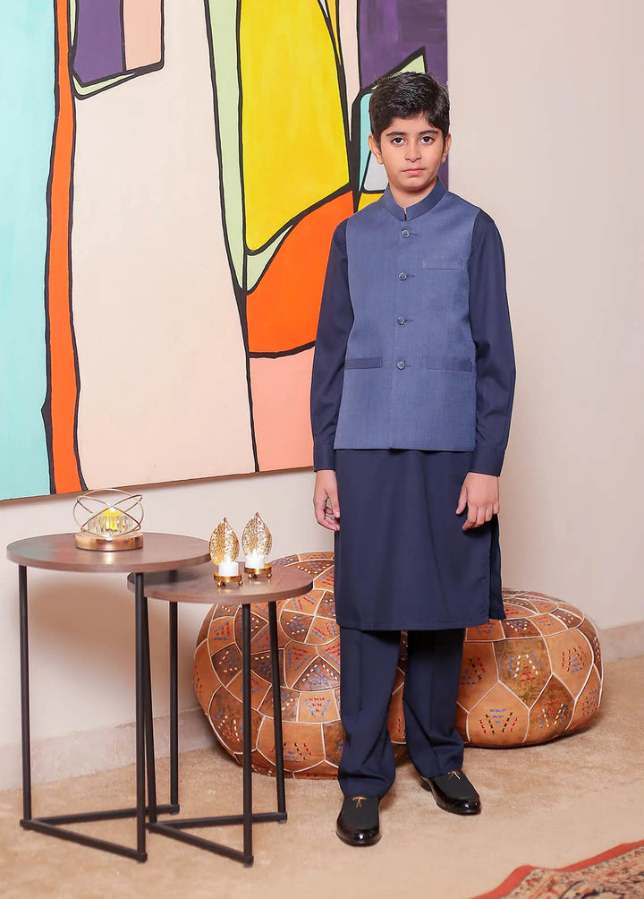 Real Image Formal Boys Fancy Waistcoat - OKW-033