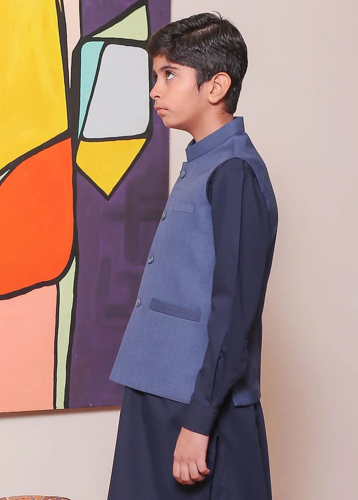 Real Image Formal Boys Fancy Waistcoat - OKW-033