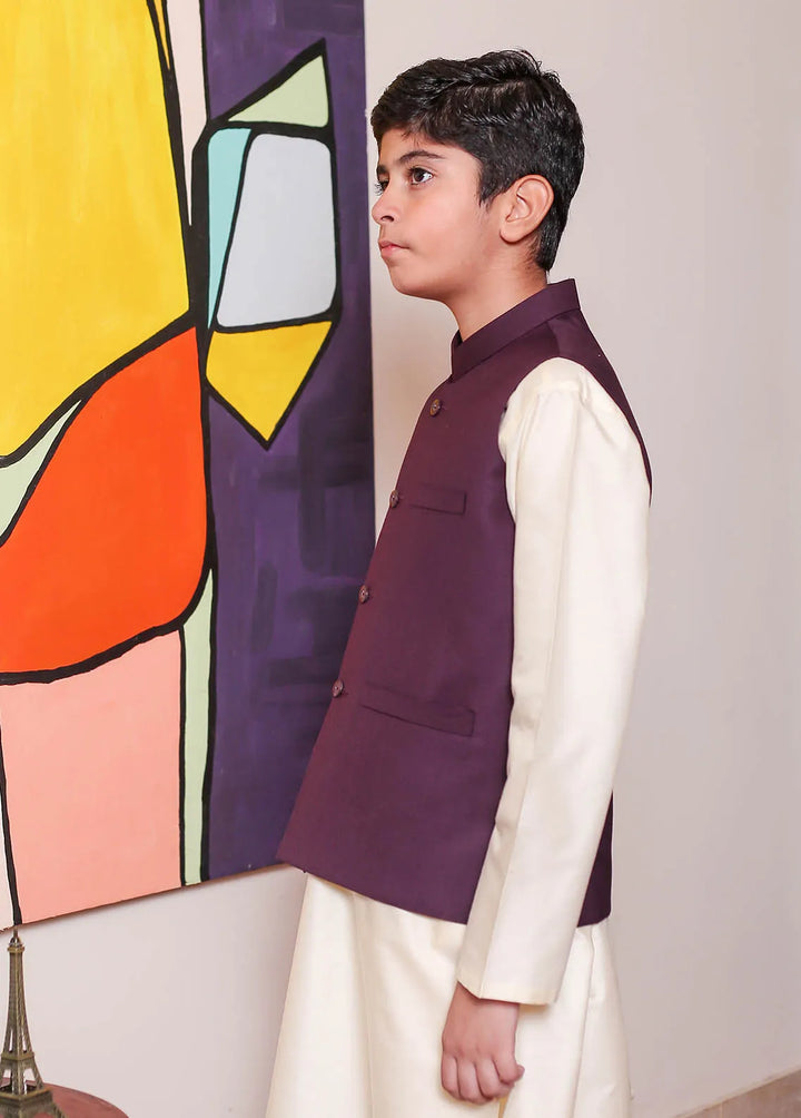 Real Image Formal Boys Fancy Waistcoat - OKW-038