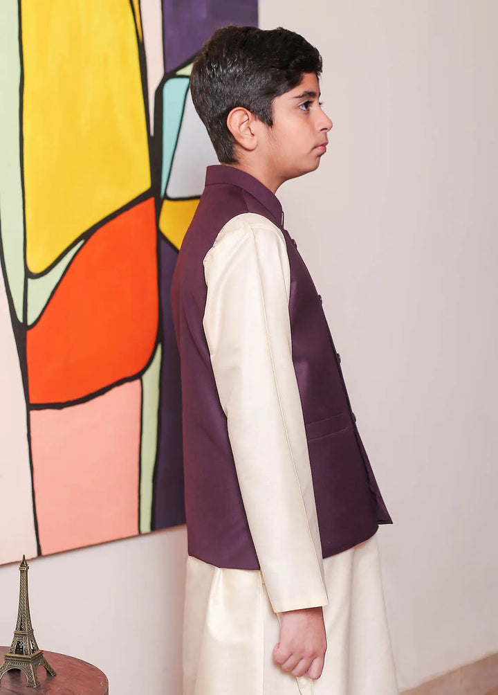 Real Image Formal Boys Fancy Waistcoat - OKW-038