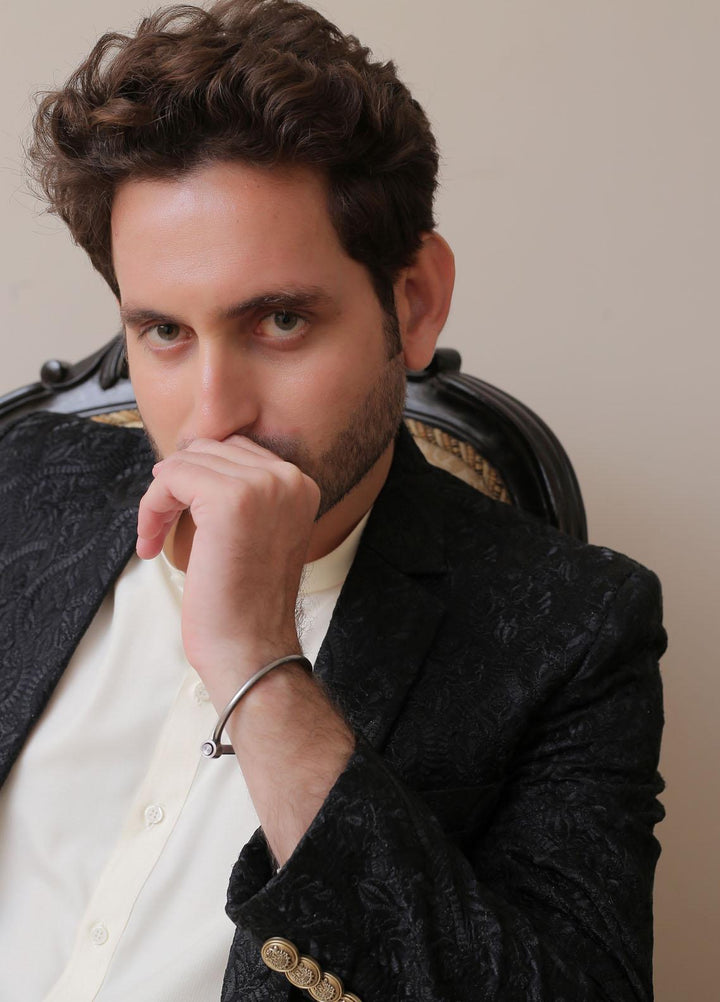 Real Image Silk Formal Coat for Men -  OC - 003 Black