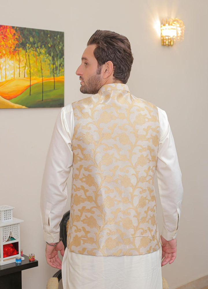 Real Image  Formal Waistcoat for Men -  WP - 148 Gold