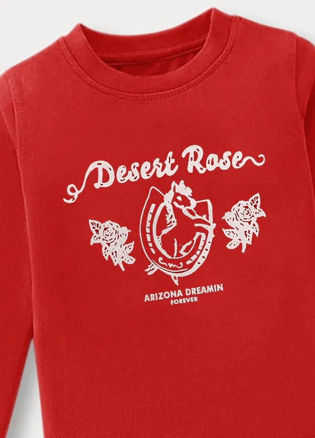Baby Nest Red Desert Rose Arizona Dreamin Forever Printed Full Sleeves T shirt for Kids - BNDR-66