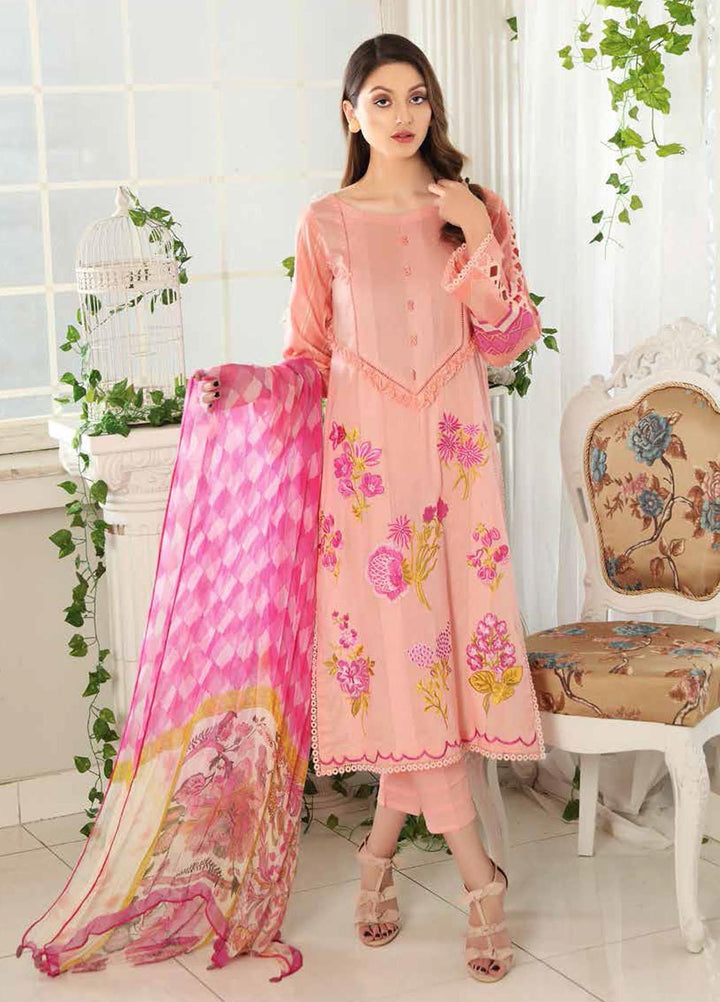 Reem by Charizma Embroidered Lawn Suits Unstitched 3 Piece CRZ21R 06 - Summer Collection