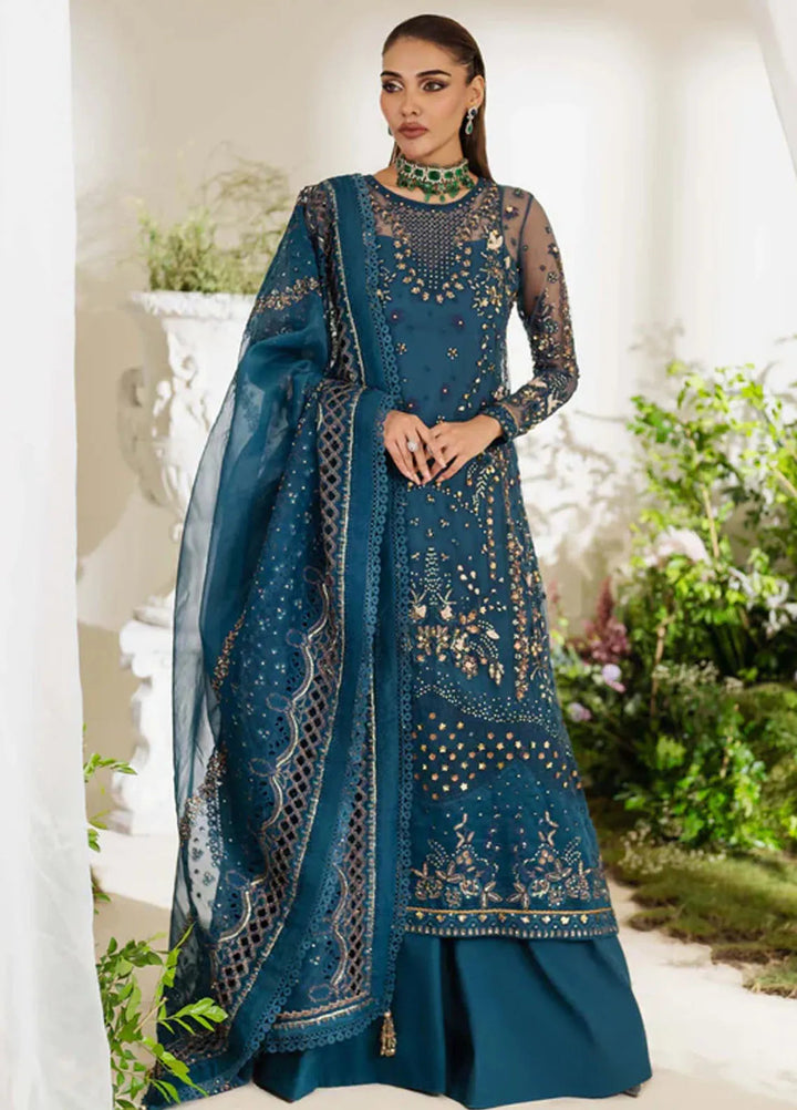 Reem By Zoya And Fatima Embroidered Net Suit Unstitched 3 Piece ZOF24R Malila - Formal Collection