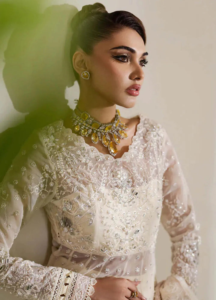 Reem By Zoya And Fatima Embroidered Organza Suit Unstitched 3 Piece ZOF24R Raina - Formal Collection