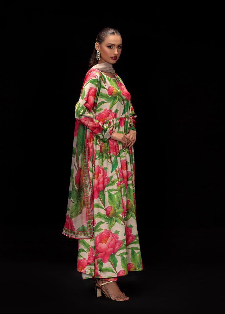 Reet Clothing Pret printed Silk 2 Piece Suit Peonelle