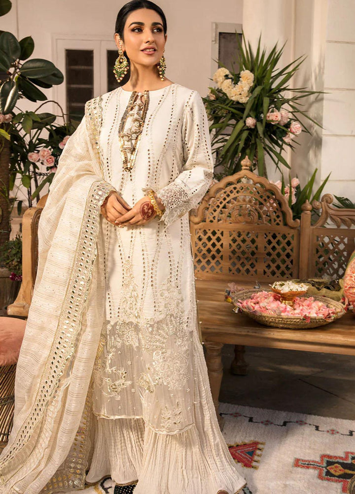 Rehmat By Rang Rasiya Embroidered Lawn Suits Unstitched 3 Piece RR23RL D-04 Nooreh - Luxury Eid Collection
