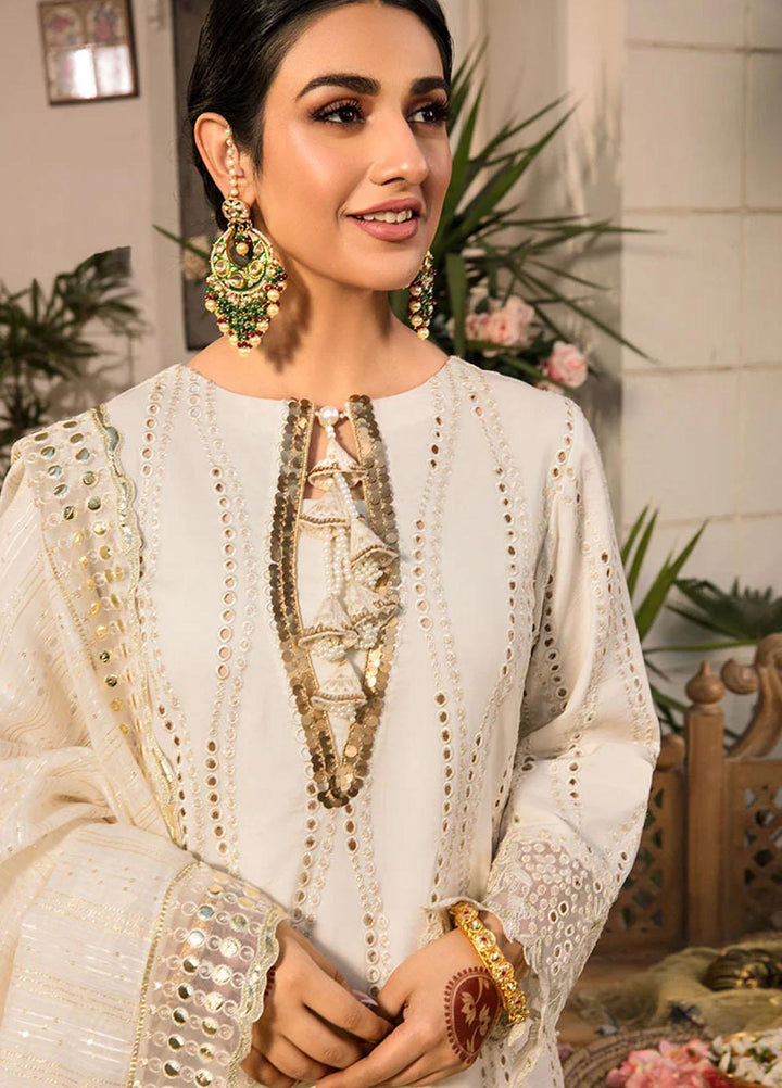 Rehmat By Rang Rasiya Embroidered Lawn Suits Unstitched 3 Piece RR23RL D-04 Nooreh - Luxury Eid Collection