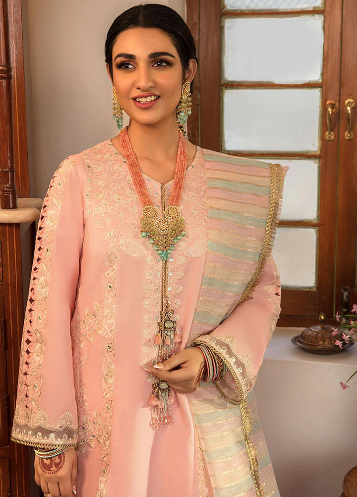 Rehmat By Rang Rasiya Embroidered Lawn Suits Unstitched 3 Piece RR23RL D-05 Rania - Luxury Eid Collection