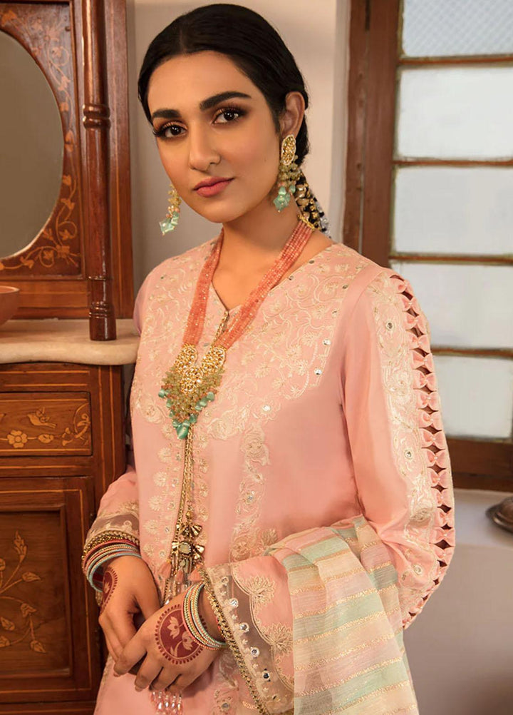 Rehmat By Rang Rasiya Embroidered Lawn Suits Unstitched 3 Piece RR23RL D-05 Rania - Luxury Eid Collection