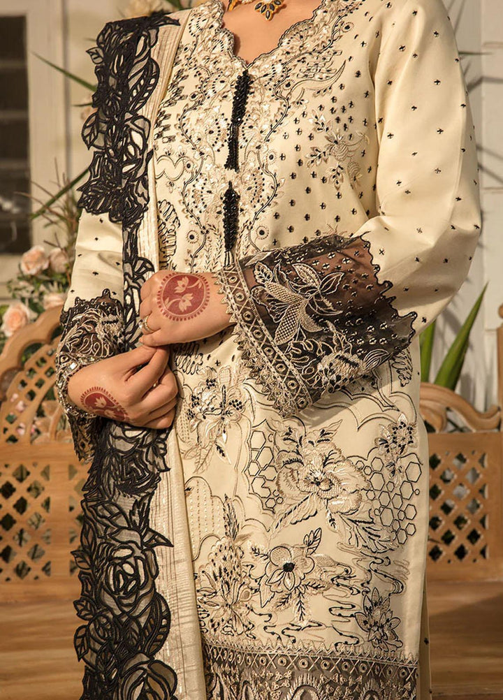 Rehmat By Rang Rasiya Embroidered Lawn Suits Unstitched 3 Piece RR23RL D-06 Ayleen - Luxury Eid Collection