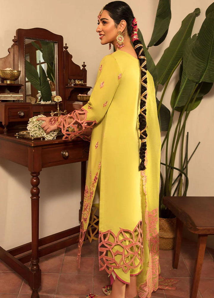 Rehmat By Rang Rasiya Embroidered Lawn Suits Unstitched 3 Piece RR23RL D-07 Meharmah - Luxury Eid Collection