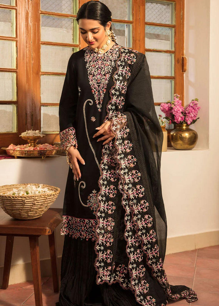 Rehmat By Rang Rasiya Embroidered Lawn Suits Unstitched 3 Piece RR23RL D-09 Elaheh - Luxury Eid Collection