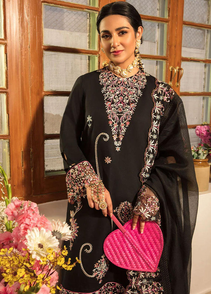 Rehmat By Rang Rasiya Embroidered Lawn Suits Unstitched 3 Piece RR23RL D-09 Elaheh - Luxury Eid Collection