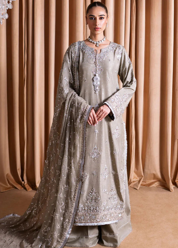 Rema by Faiza Faisal Embroidered Organza Suit Unstitched 3 Piece FFX24R D-01 Kiran - Formals Collection