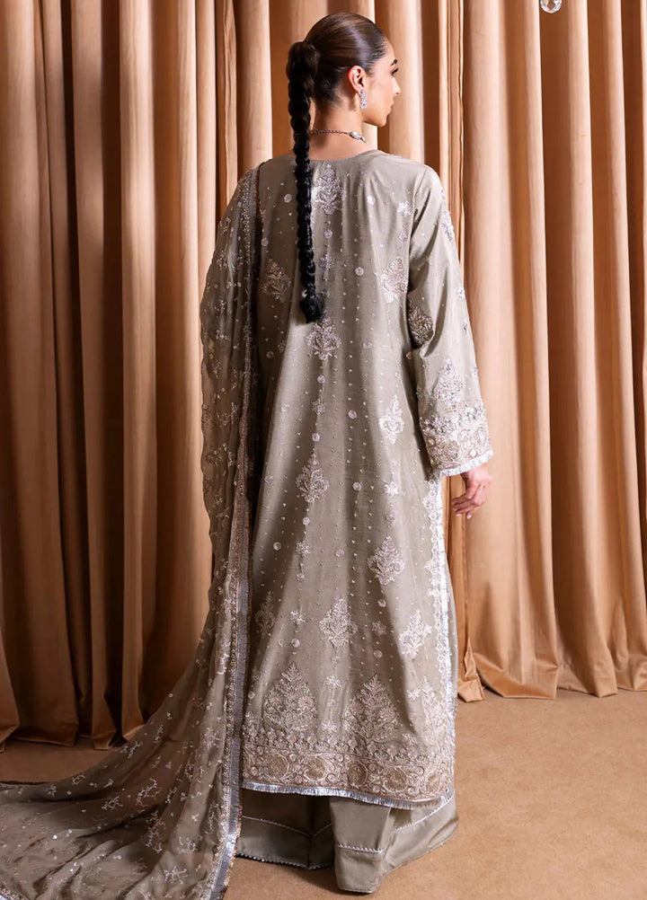 Rema by Faiza Faisal Embroidered Organza Suit Unstitched 3 Piece FFX24R D-01 Kiran - Formals Collection