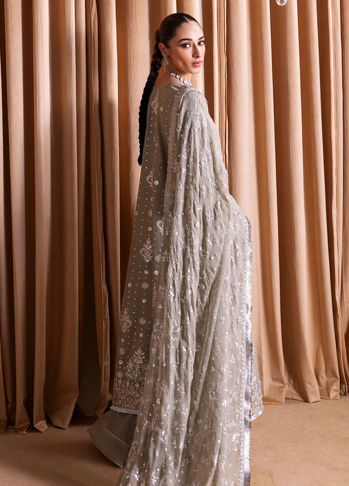 Rema by Faiza Faisal Embroidered Organza Suit Unstitched 3 Piece FFX24R D-01 Kiran - Formals Collection