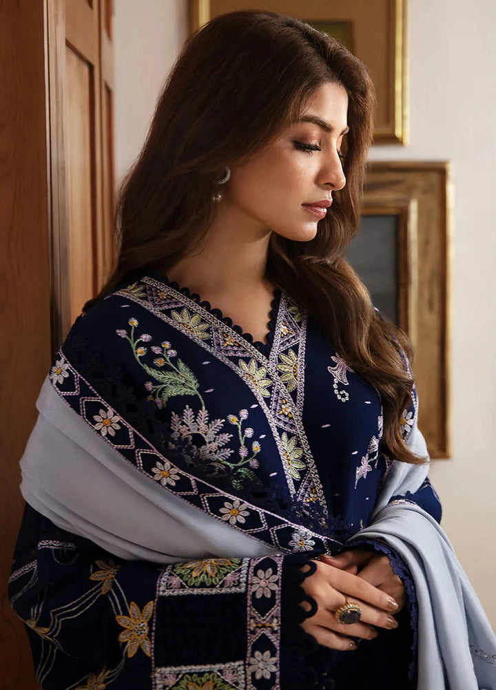 Republic WomensWear Embroidered Karandi Suits Unstitched 3 Piece RW24W D1 Zira - Winter Collection